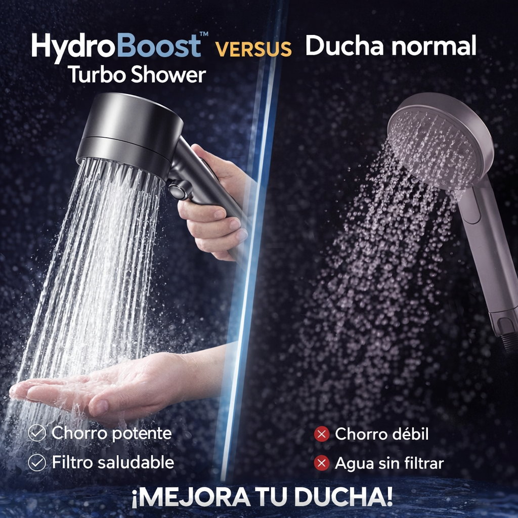 Alcachofa HydroBoost™ Turbo Shower