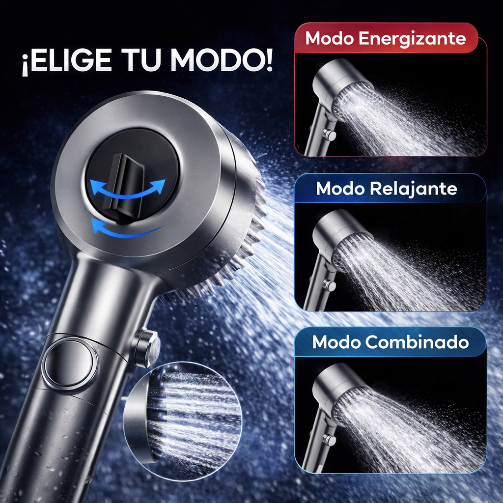 Alcachofa HydroBoost™ Turbo Shower